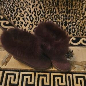 Women's Brown Fur Boots